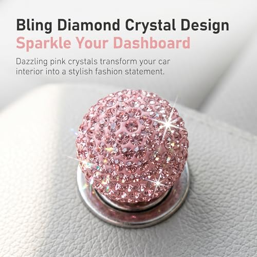 Bling Car Cigarette Lighter Plug, Rhinestone Decorative - Product Imagery