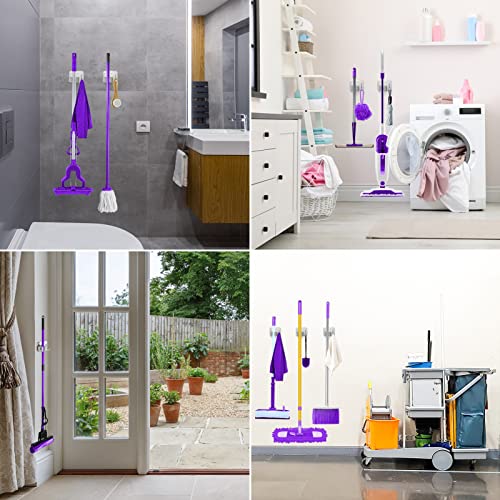 Broom Holder Wall Mount Screw Drilling, Sturdy Heavy Duty - Product Imagery