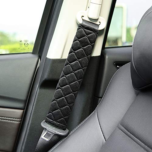 Tatuo 4 Pack Seat Belt Cover Extra Long Soft Pad for Car,10.6 - Product Imagery