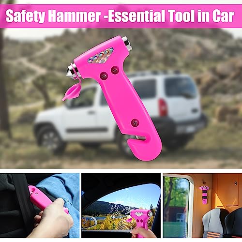 CALBEAU Pink Roadside Emergency Car Kit with First Aid for Women - Product Imagery
