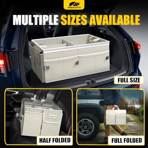 MIKKUPPA Trunk Organizer with Lid - 65L Collapsible Car - Product Imagery