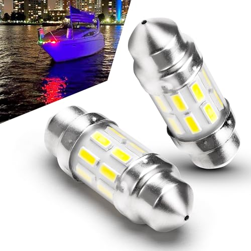 31mm Marine Led Festoon Bulb White, Boat Navigation Light Bulb - Product Imagery