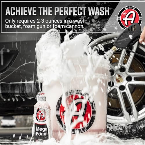 Adam’s Mega Foam (16oz) - pH Neutral Car Soap For Car Washing, - Product Imagery