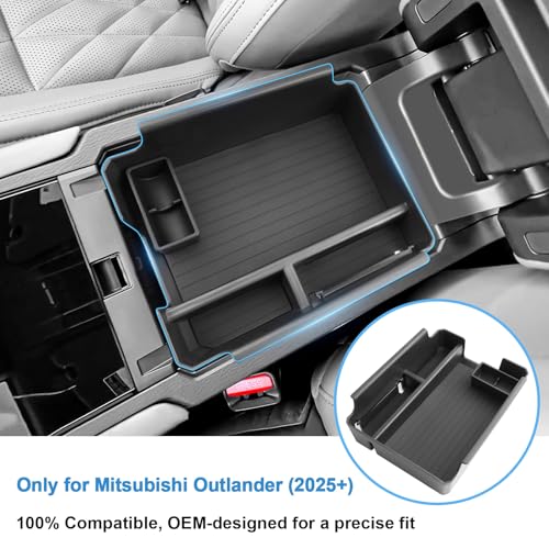 2025 2026 Outlander Center Console Organizer for Mitsubishi - Product Imagery