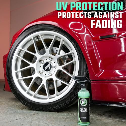 ExoForma Wet Tire Dressing Spray - Extremely High Shine Tire - Product Imagery