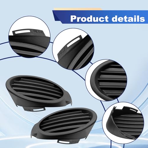 1 Pair Front Fog Light Cover Compatible with F0rd Focus 2012 - Product Imagery