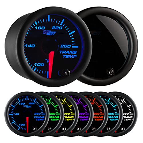 GlowShift Tinted 7 Color 260F Transmission Temp Gauge Kit, - Product Imagery