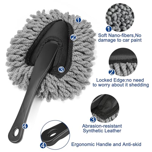 Fitosy Car Interior Duster Detail Brush Cleaning Gel Kit, Dust - Product Imagery