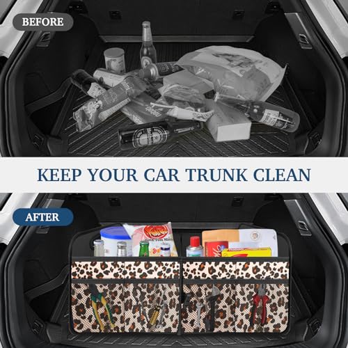 Femuar Car Trunk Organizer, Trunk Storage Organizer with Large - Product Imagery