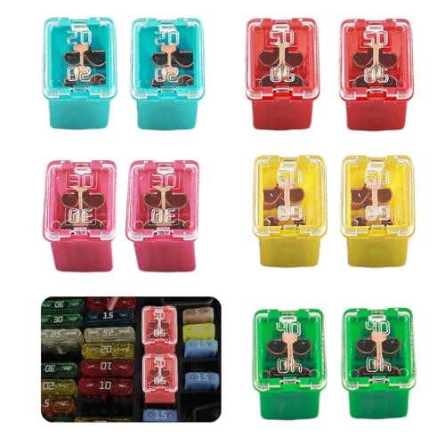 10PCS Car Fuse Kit,Low Car Fuses Assortment Kit Including - Product Imagery