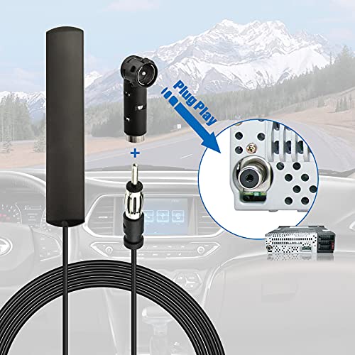 Eightwood Car Stereo FM Radio Antenna, Hidden Windshield - Product Imagery