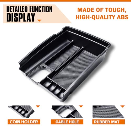 TACORBO Center Console Tray Compatible with Nissan Rogue - Product Imagery