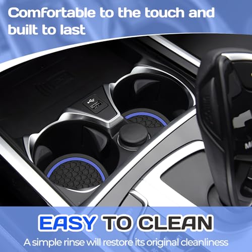 4PCS Car Cup Holder Coasters,Universal Auto Non-Slip Insert - Product Imagery