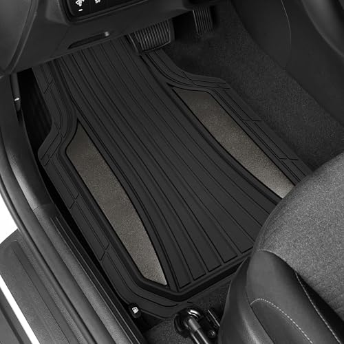 Motor Trend ChromeTech Car Floor Mats Full Set - Durable Rubber - Product Imagery