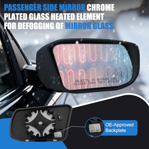 Passenger Side Mirror Glass Replacement Compatible with - Product Imagery