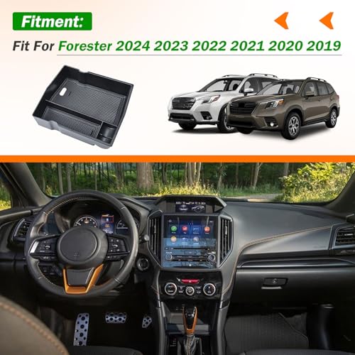 Center Console Organizer for Subaru Forester 2019-2024 - Product Imagery