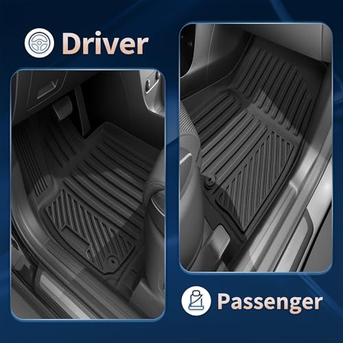 2026 Palisade Floor Mats Only Hybrid 7-Seat All Weather TPE - Product Imagery