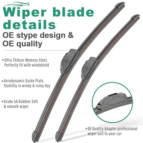 WINDSMILE Windshield Wiper Blades Replacement for Honda CRV CR-V - Product Imagery