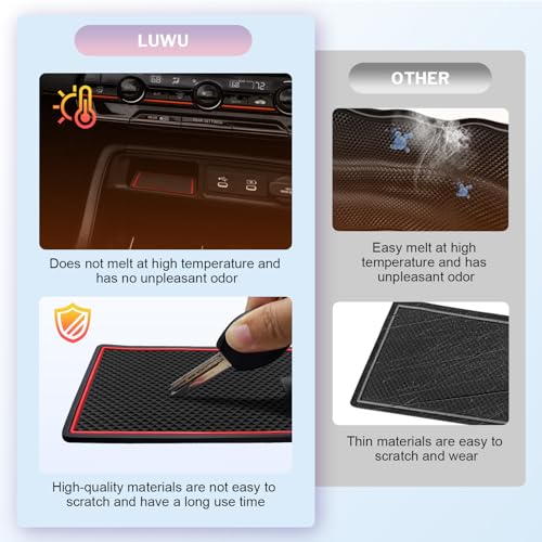 LUWU Center Console Liners Mats Compatible with 2026 Honda - Product Imagery