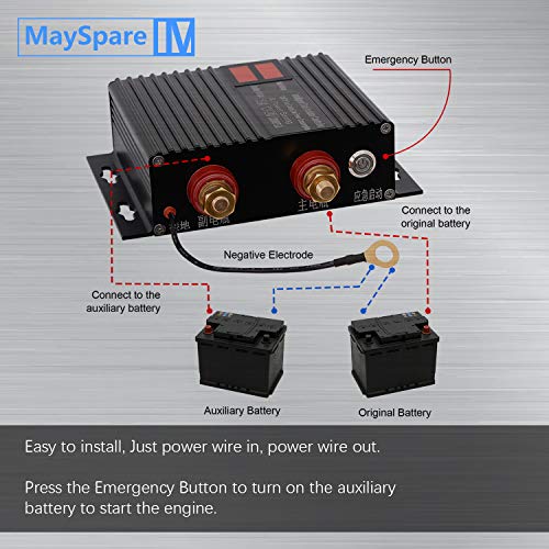 150 Amp Dual Battery Smart Isolator Universal 12V/24V Voltage - Product Imagery