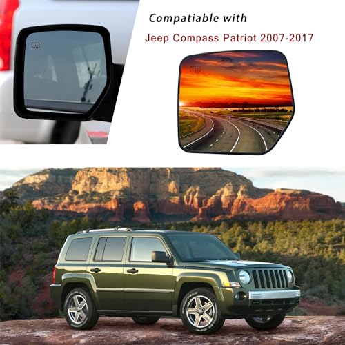 Driver Side Mirror Replacement for Jeep Compass Patriot 2007 - Product Imagery