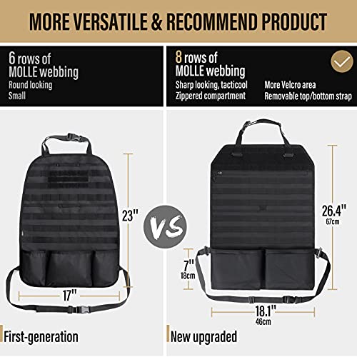WYNEX Molle Seat Back Car Organizer Fit Most Car F150 Jeeps - Product Imagery