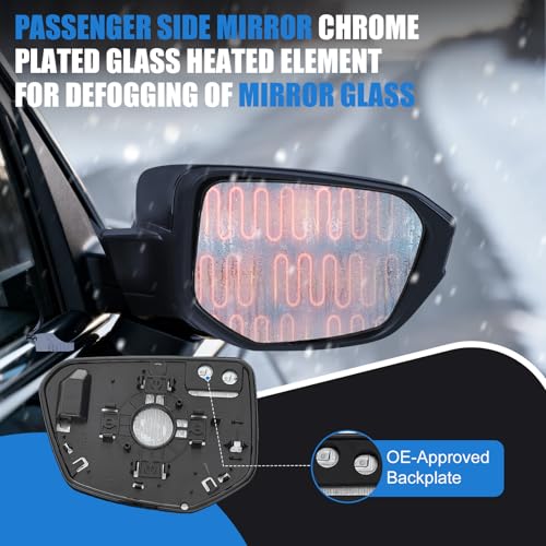 Passenger Side Mirror Glass Replacement for Honda Civic - Product Imagery