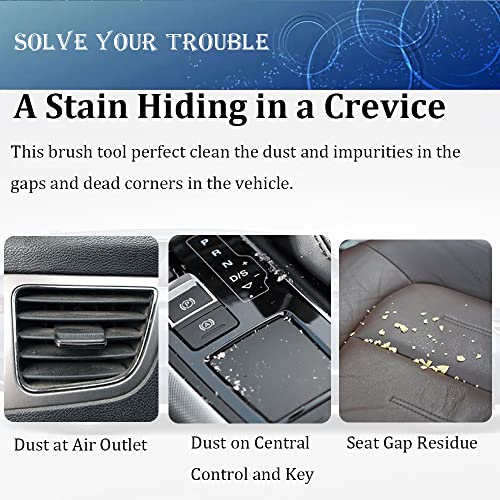 Double Head Brush for Car Clean 1Pack,Car Brushes for Detailing - Product Imagery