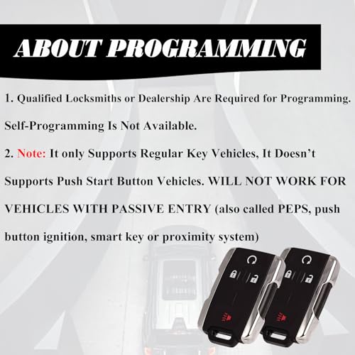 Machanmagic Key Fob Replacement Compatible for Chevy Silverado - Product Imagery