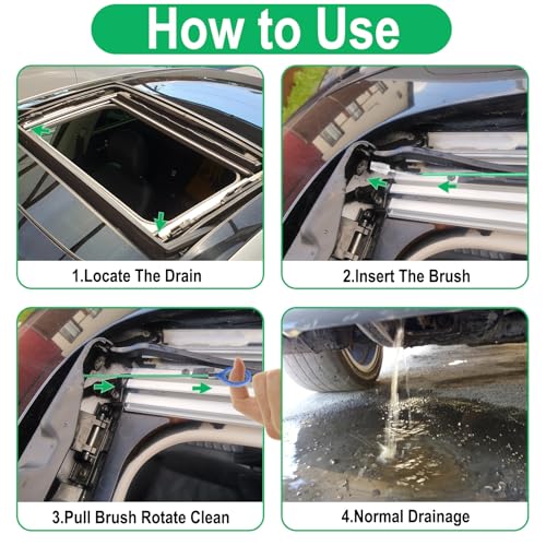 Auto Sunroof Drain Cleaning Tool, 120 Inch Flexible Tube - Product Imagery