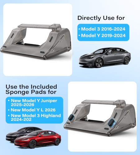 TAZENI for Tesla Model Y & 3 Under Screen Storage, fit Juniper, - Product Imagery