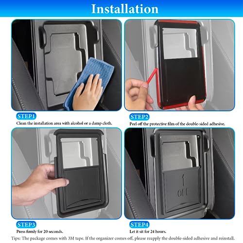 YPHUIKI 3PCS Center Console Organizer for Honda CR-V 2023-2026 - Product Imagery