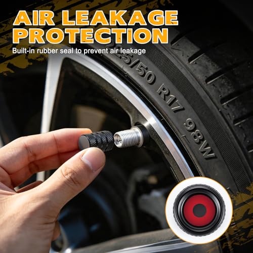 SINGARO 12PCS Tire Valve Stem Caps, Car Exterior Accessories, - Product Imagery