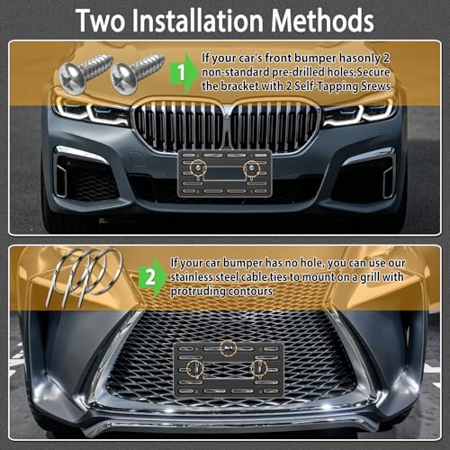 BGGTMO License Plate Bracket Holder- Front License Plate - Product Imagery
