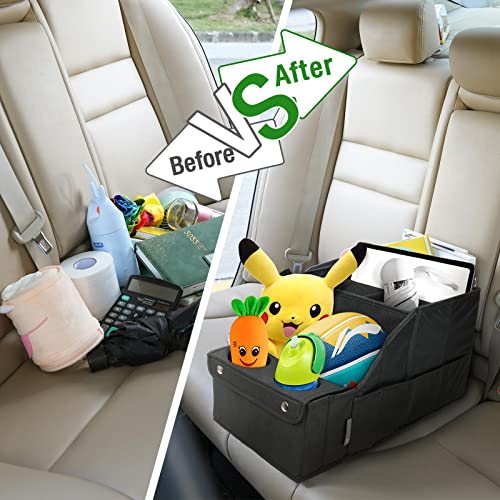 MULISOFT Car Backseat Organizer with 11 Compartments & 2 Cup - Product Imagery