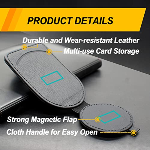 Sunglass Holder for Car Visor, Magnet Adsorbed Sunglasses Holder - Product Imagery