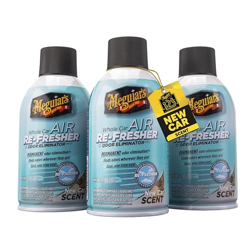 Meguiar’s Whole Car Air Refresher Odor Fighting MIst, New Car - Product Imagery