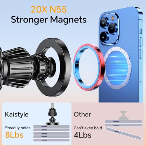for iPhone Magsafe car Mount【20 Strong Magnets】Magnetic Phone - Product Imagery