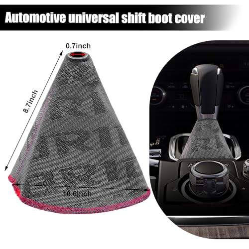 Car Shift Knob Dust Cover, Shift Boot Cover, Hyper Fabric - Product Imagery