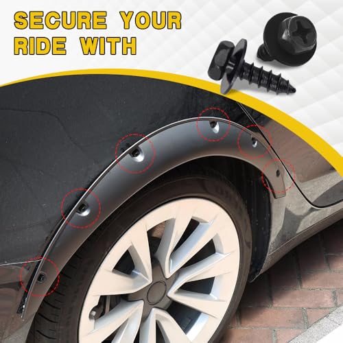 10PCS Car Fender Liner Screw Bolt, Bumper Screws, Bumper Cover - Product Imagery