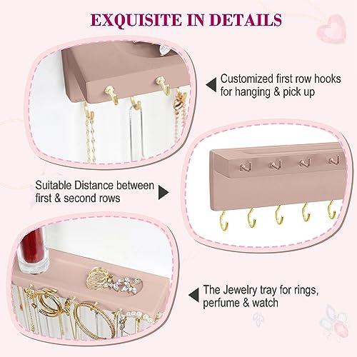 YYILIS Necklace Holder, Upgraded Extra Large Wall Necklace - Product Imagery