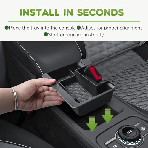 HGWEI Center Console Organizer for 2025 2026 VW Tiguan Interior - Product Imagery