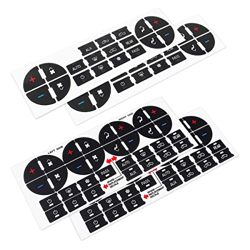 AC Dash Button Sticker Repair Kit, 2PCS 19 Buttons and 2PCS 31 - Product Imagery
