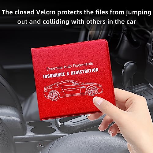 Ziciner Car Registration Insurance Holder, 2Pack Essential Auto - Product Imagery