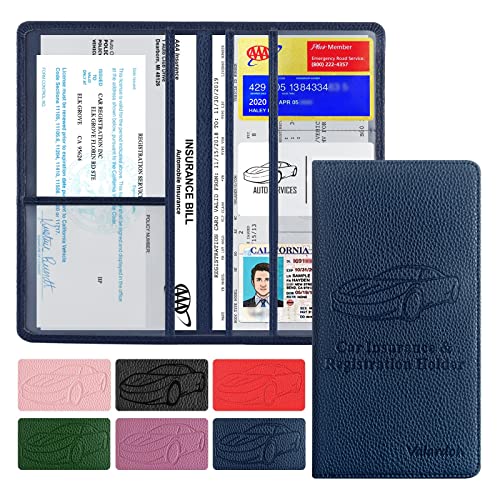 Valardoh Premium Car Registration and Insurance Card Holder, Car - Product Imagery