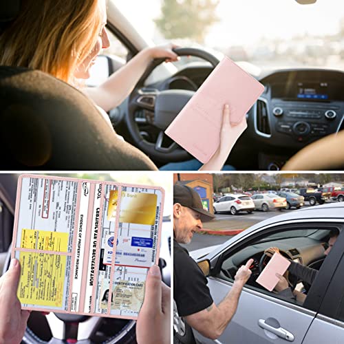 TILDOSAC 2Pack Leather Car Registration and Insurance Card - Product Imagery