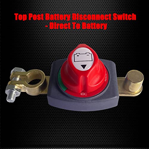 Ampper Top Post Battery Disconnect Switch 12V - 48V, Marine - Product Imagery
