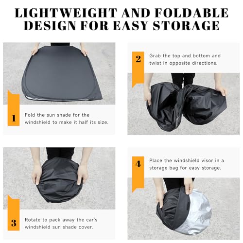 Car Windshield Sun Shade for Honda 2006-2011 Civic Accessories - Product Imagery