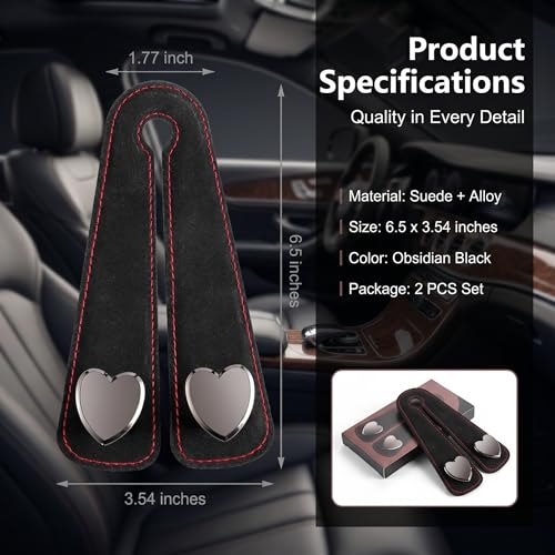 2 PCS Car Seat Back Hooks, Cars Headrest Hook for Purses and - Product Imagery