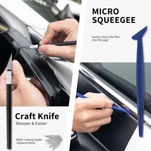 Amzdepot Window Tint Kit, Professional Car Wrap Kit - Product Imagery